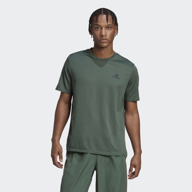 Adidas Aeroready Designed For Motion Tee Green Oxide