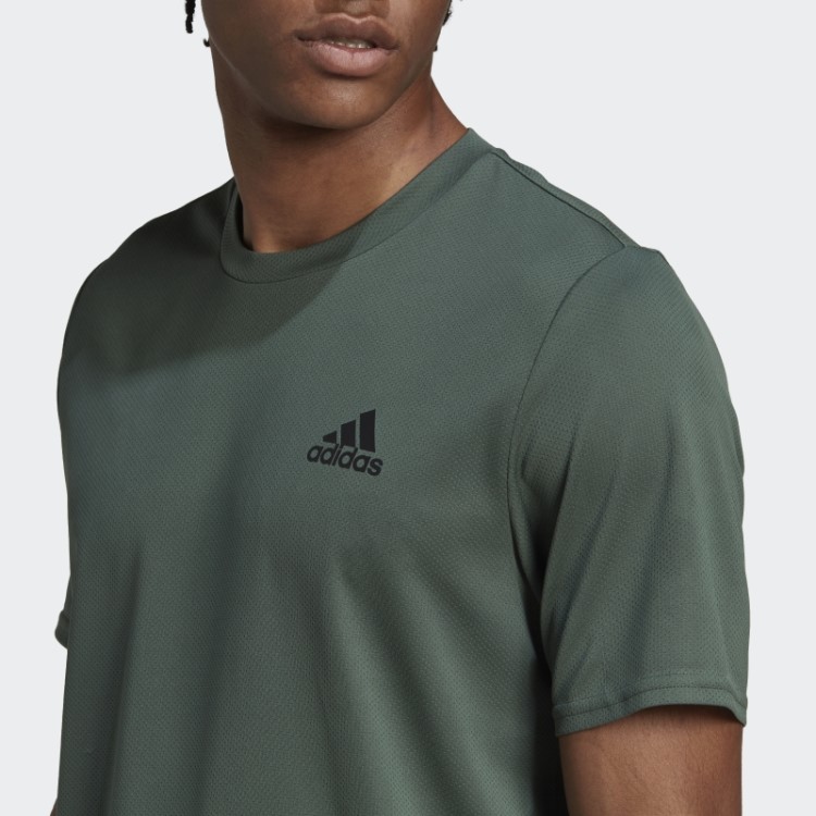 Adidas Aeroready Designed For Motion Tee Green Oxide
