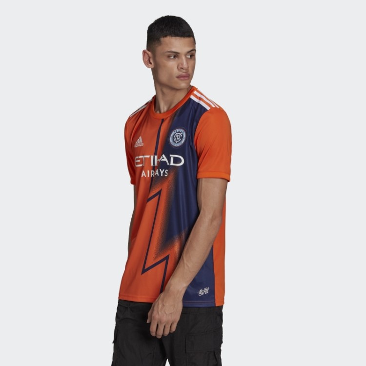 Adidas New York City Fc 22/23 Away Jersey Laranja