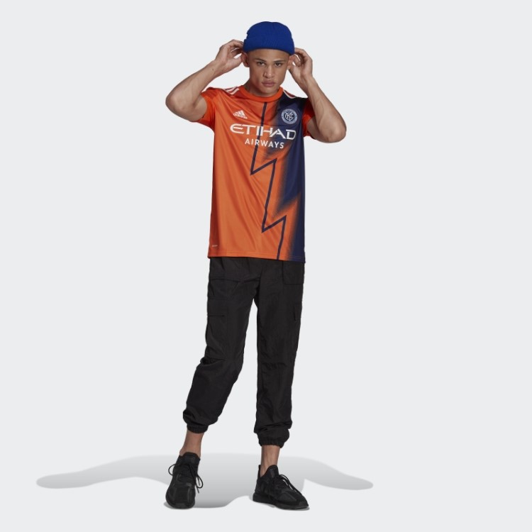 Adidas New York City Fc 22/23 Away Jersey Laranja