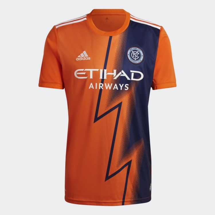 Adidas New York City Fc 22/23 Away Jersey Laranja