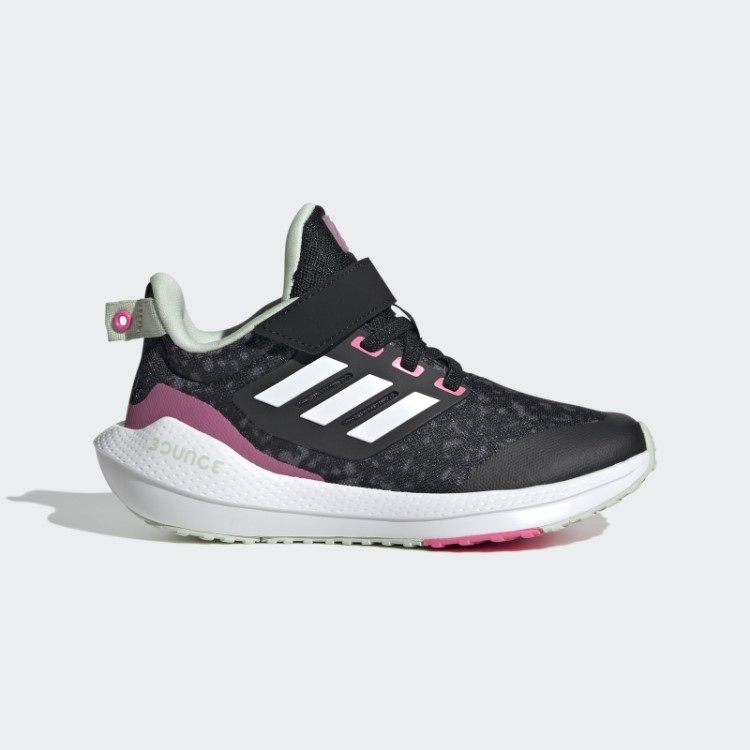 Eq21 2.0 Bounce Esporte Renda Elástica Com Top Strap Sapatos Adidas Preto