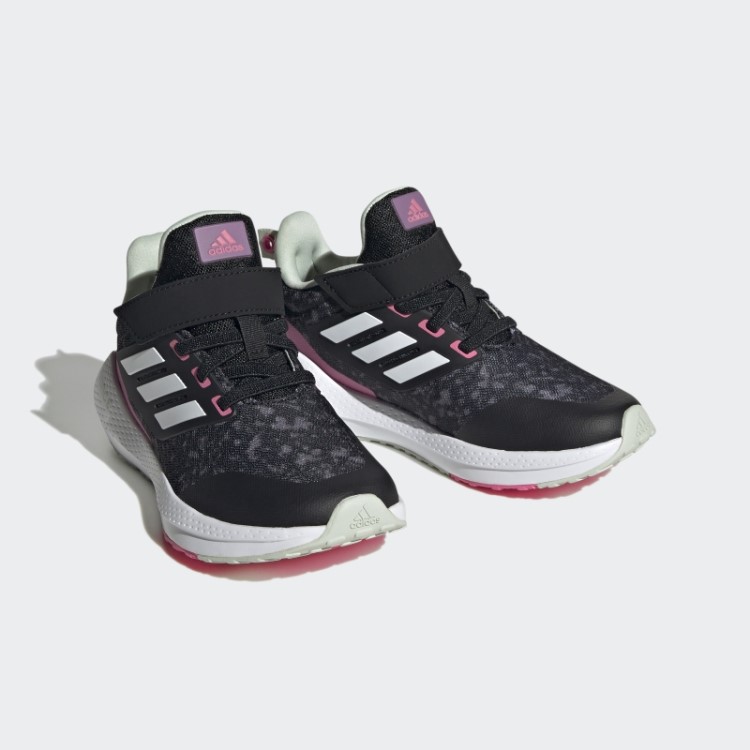 Eq21 2.0 Bounce Esporte Renda Elástica Com Top Strap Sapatos Adidas Preto