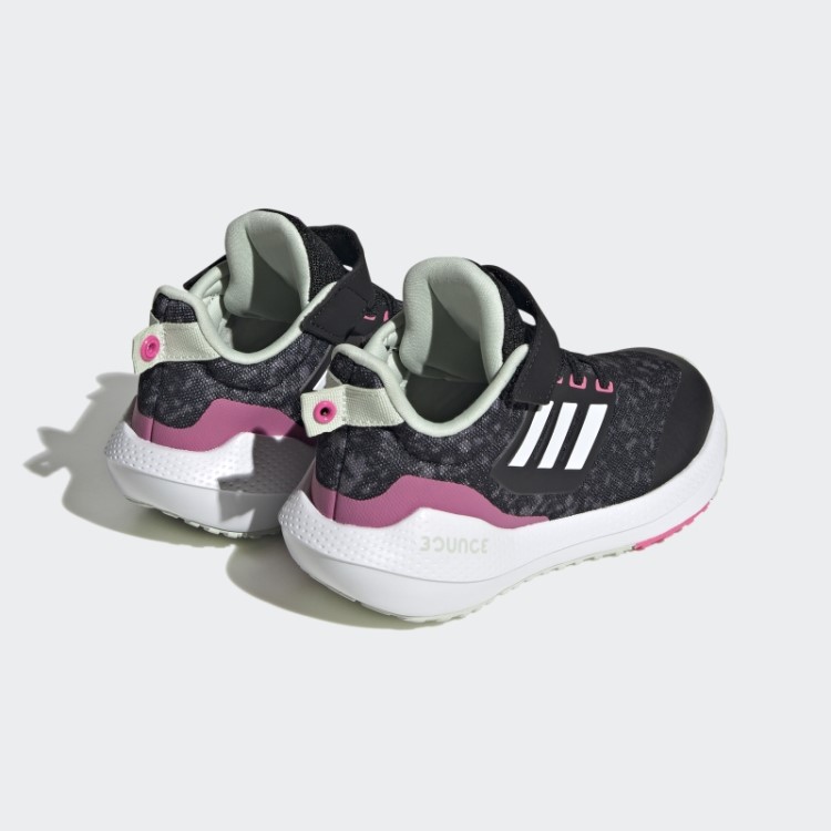 Eq21 2.0 Bounce Esporte Renda Elástica Com Top Strap Sapatos Adidas Preto