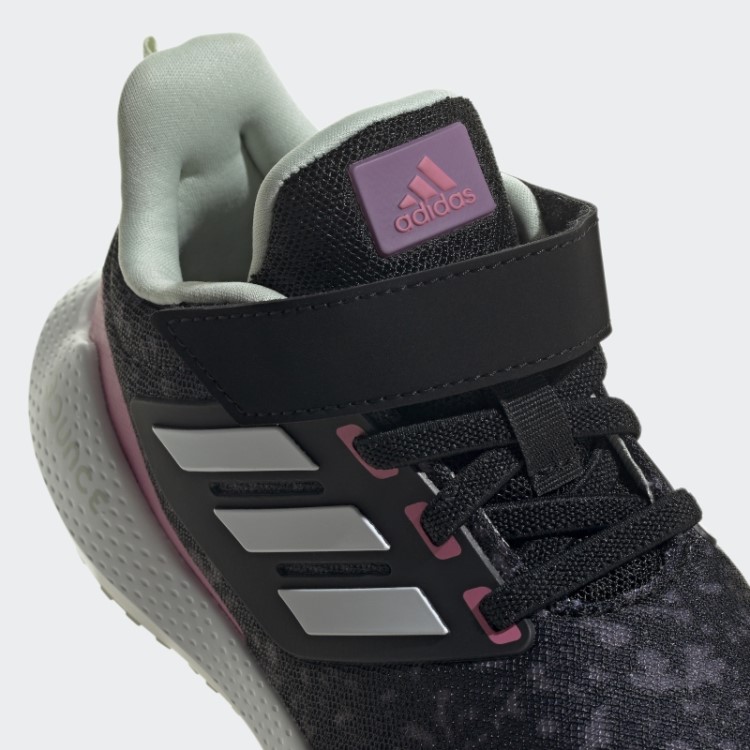 Eq21 2.0 Bounce Esporte Renda Elástica Com Top Strap Sapatos Adidas Preto
