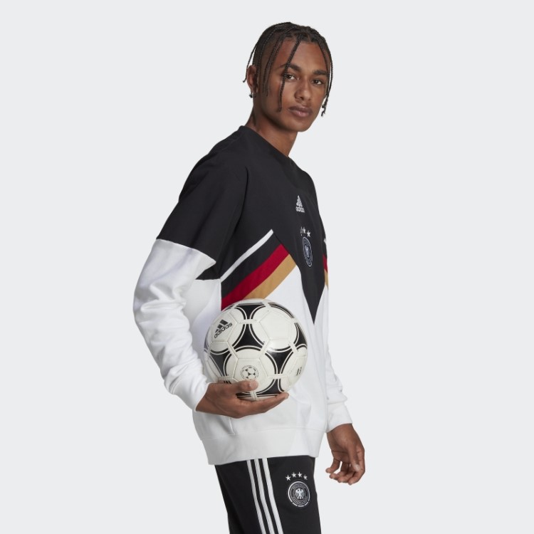 Moletom Alemanha Icon Crew Preto Adidas
