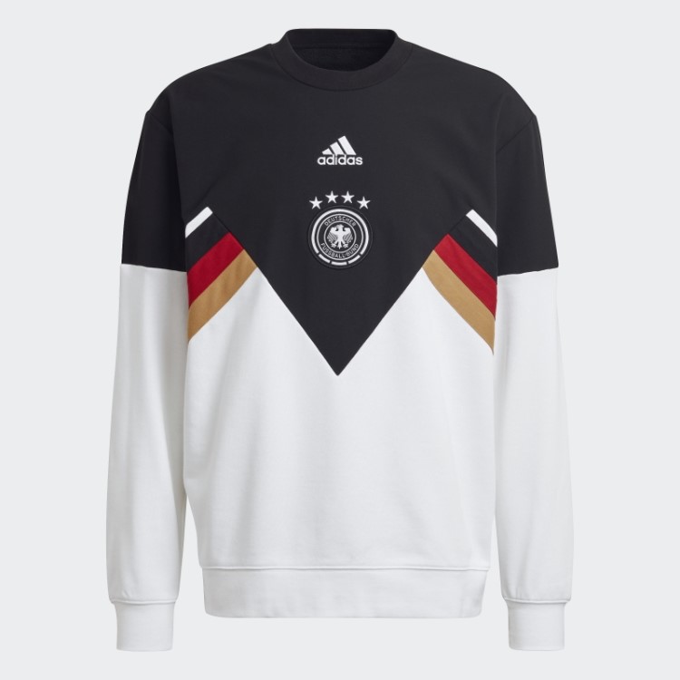 Moletom Alemanha Icon Crew Preto Adidas