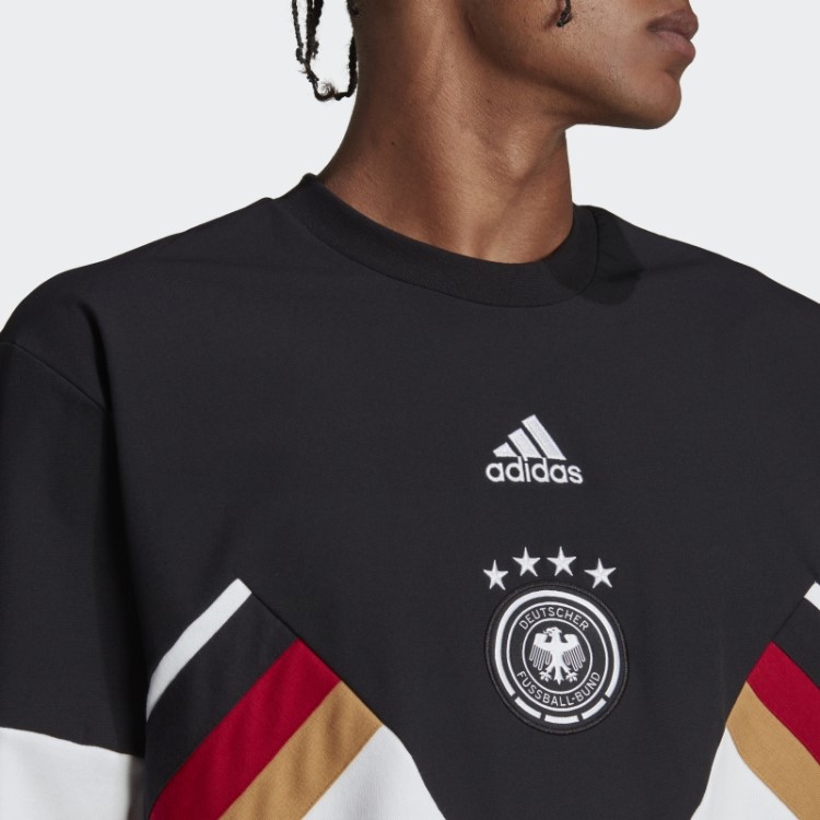 Moletom Alemanha Icon Crew Preto Adidas