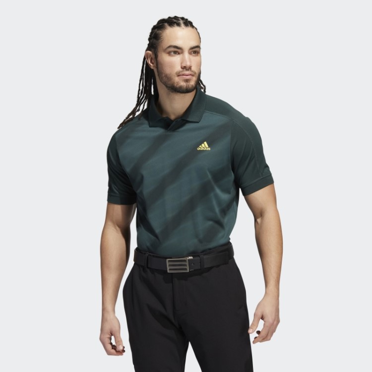 Camisa Polo Com Estampa Verde Adidas