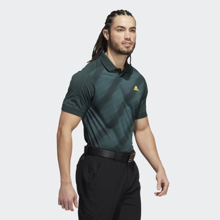 Camisa Polo Com Estampa Verde Adidas