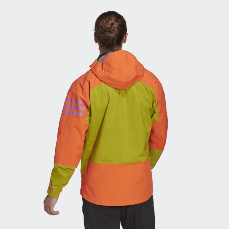 Jaqueta De Caminhada Verde Adidas Terrex Xploric Rain.rdy