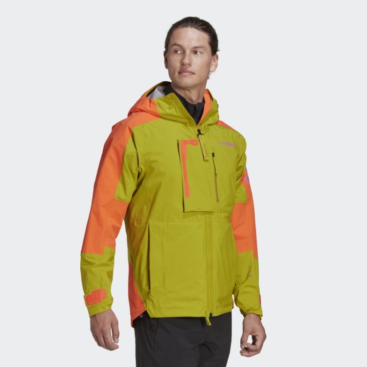 Jaqueta De Caminhada Verde Adidas Terrex Xploric Rain.rdy