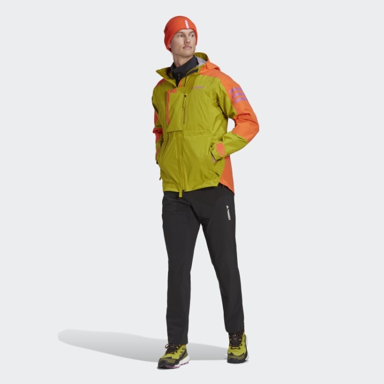 Jaqueta De Caminhada Verde Adidas Terrex Xploric Rain.rdy