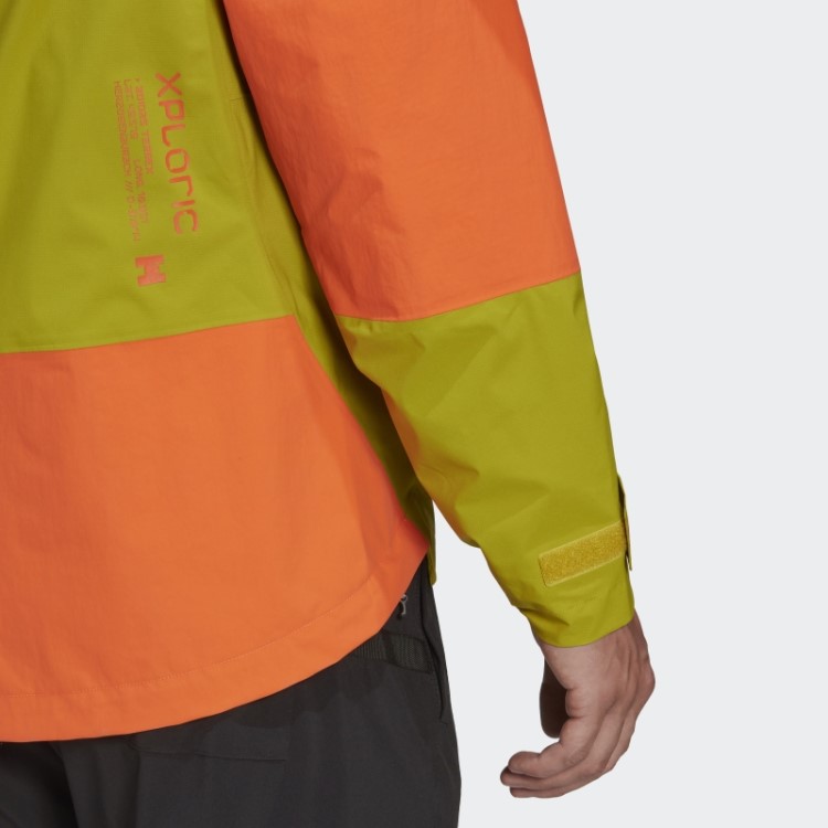 Jaqueta De Caminhada Verde Adidas Terrex Xploric Rain.rdy