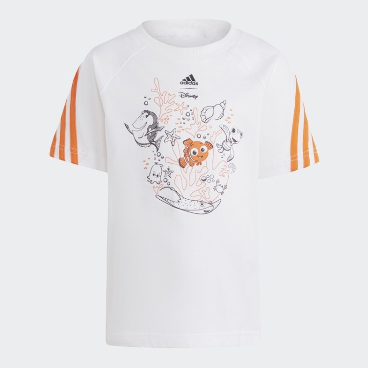 Conjunto De Camiseta Encontrando Nemo Adidas Branco