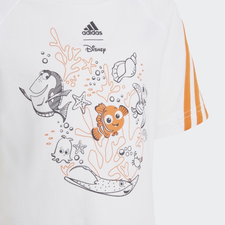 Conjunto De Camiseta Encontrando Nemo Adidas Branco