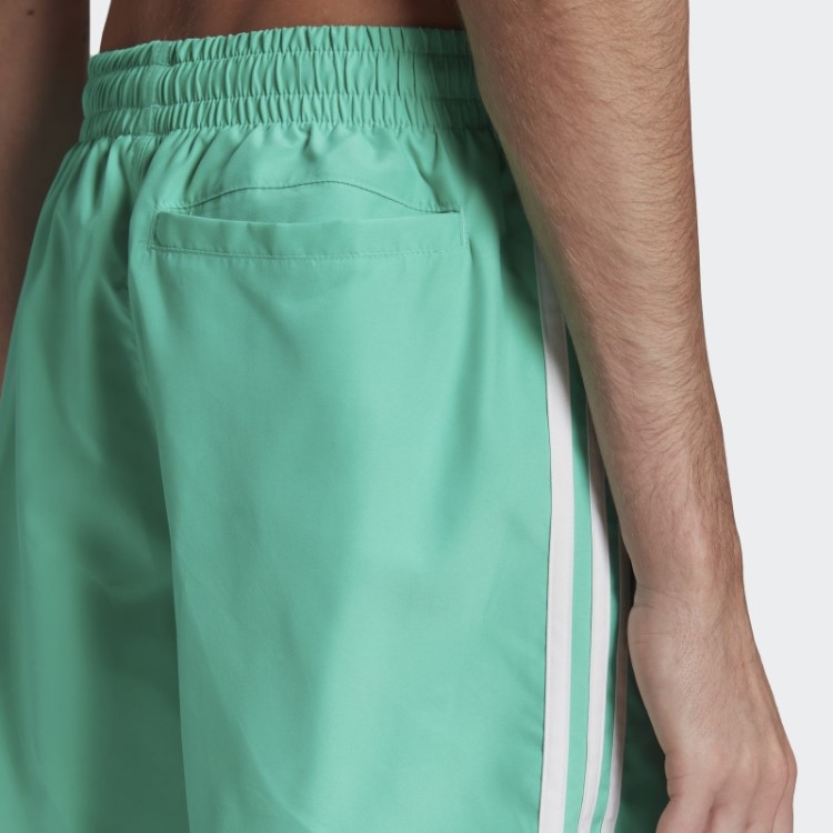 Adidas Adicolor Classics Calção De Banho Com As 3 Riscas Verde Alta Resolução