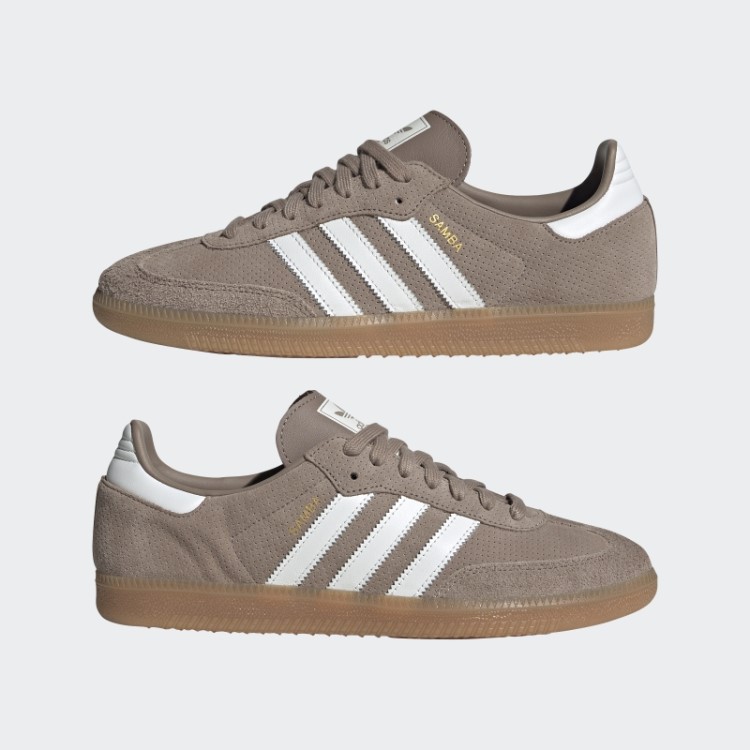 Samba E Tênis Adidas Chalky Brown