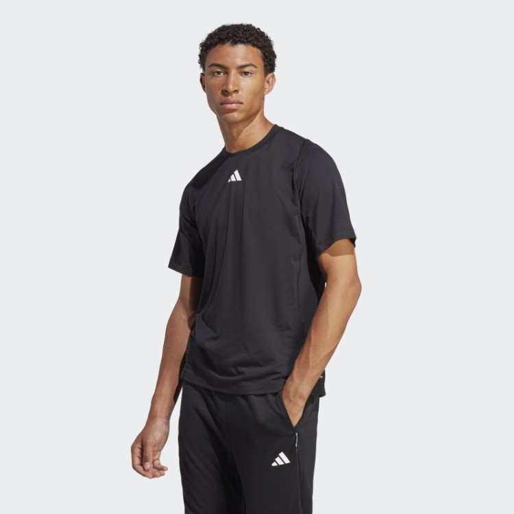 Camiseta De Treino Com Logo De 3 Barras Black Train Icons Adidas