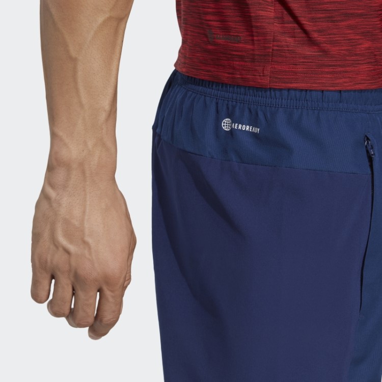 Calça De Treino Adidas Azul Escuro Aeroready Projetada Para Movimento