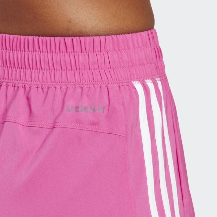 Short Com As Três Listras Fúcsia Adidas Pacer