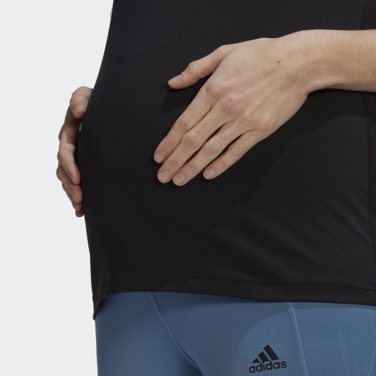 Adidas Designed To Move Colorblock Sport Tee (maternity) White Fashion