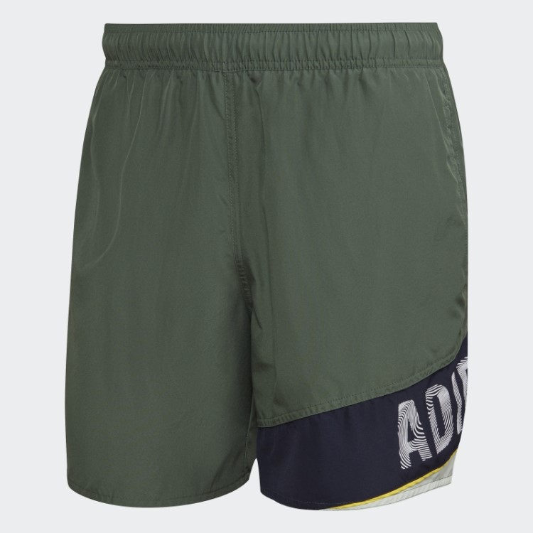 Calção De Banho Adidas Verde óxido
