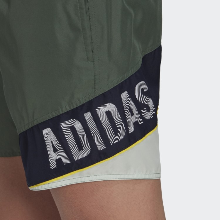Calção De Banho Adidas Verde óxido