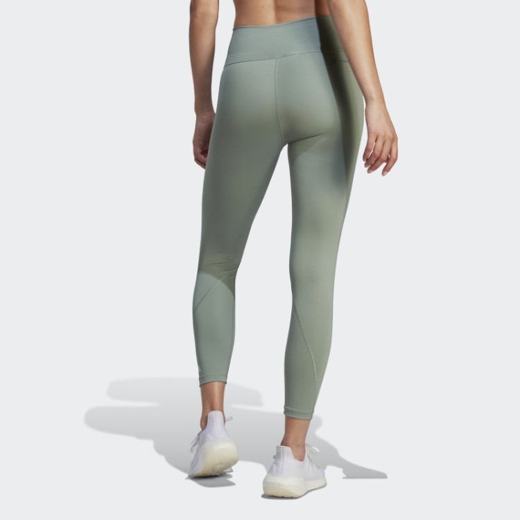 Legging Adidas Optime Training 7/8 Verde Prateado