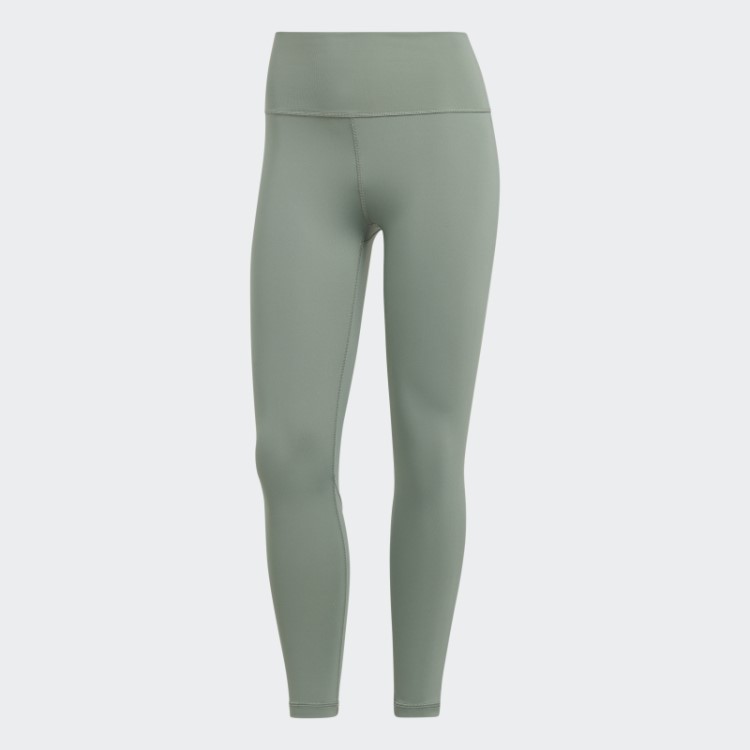 Legging Adidas Optime Training 7/8 Verde Prateado