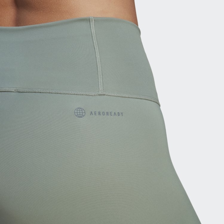 Legging Adidas Optime Training 7/8 Verde Prateado