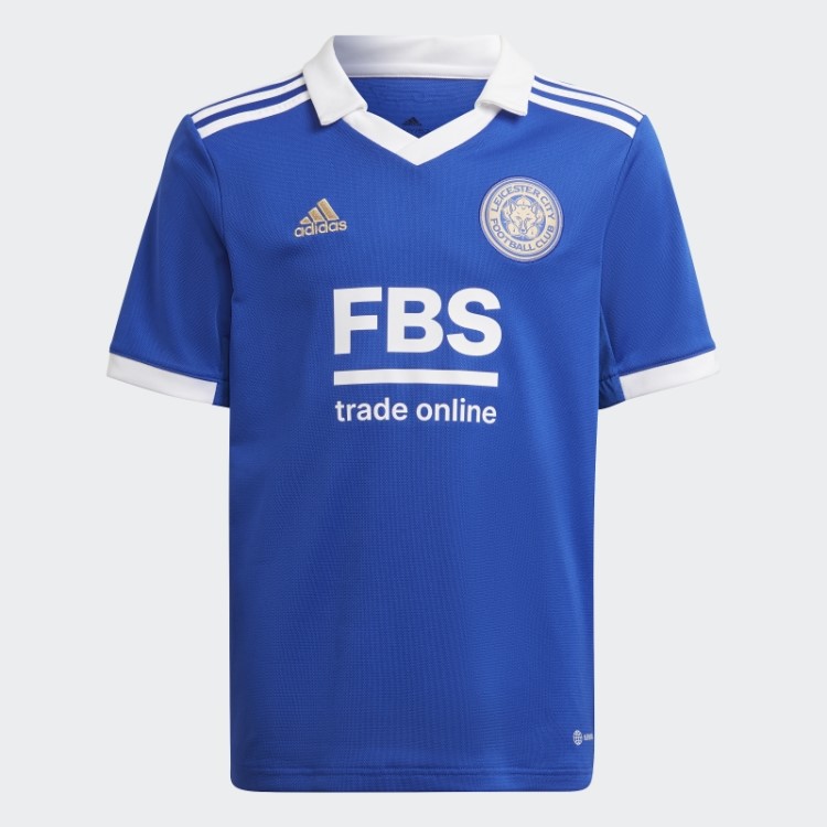 Negrito Camisa Azul Adidas Leicester City Fc 22/23 Home