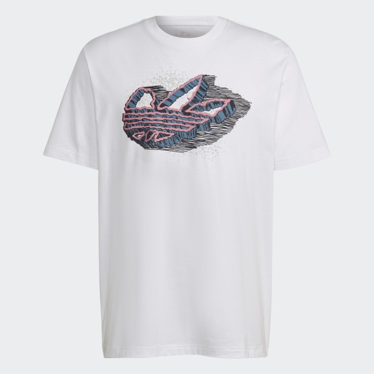 Adidas Rekive Speed T-shirt Com Estampa De Trevo Branca