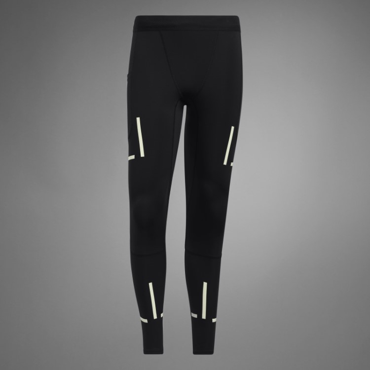 Meia-calça Preta Adidas X-city Reflect At Night
