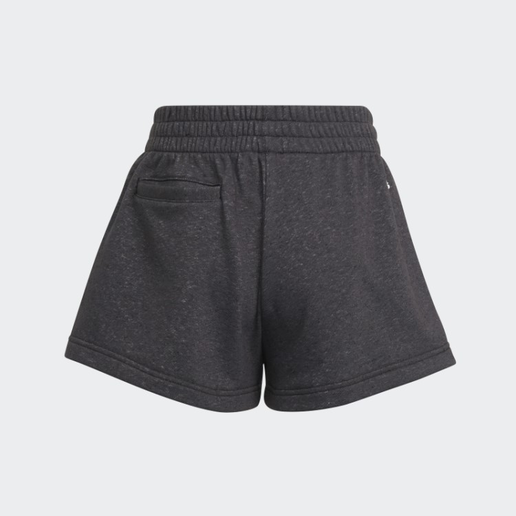 Short De Algodão Solto Com As Três Listras Preto Future Icons Adidas