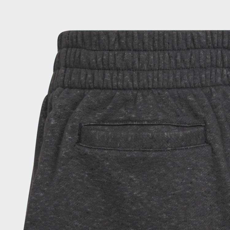 Short De Algodão Solto Com As Três Listras Preto Future Icons Adidas