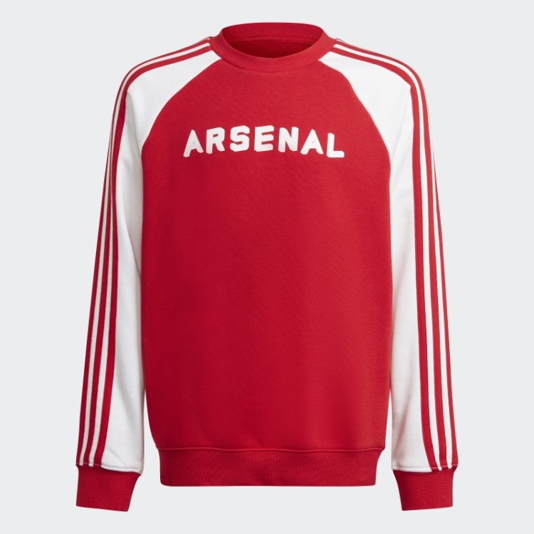 Moletom Da Tripulação Do Arsenal Escarlate Adidas