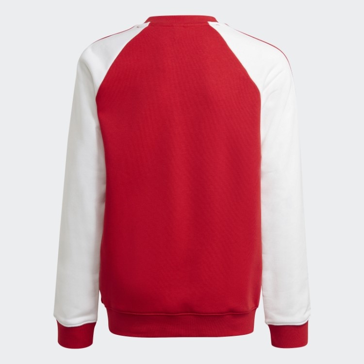 Moletom Da Tripulação Do Arsenal Escarlate Adidas