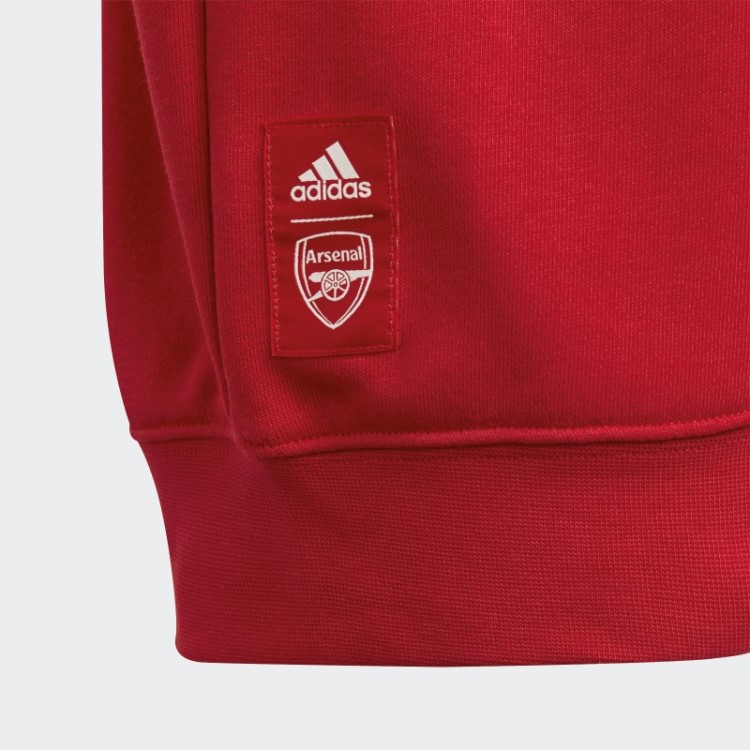Moletom Da Tripulação Do Arsenal Escarlate Adidas