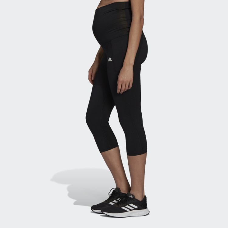Projetado Para Mover Calças Esportivas 3/4 (maternidade) Adidas Preto