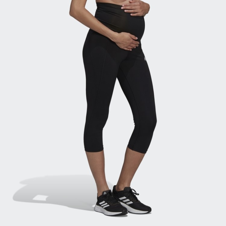 Projetado Para Mover Calças Esportivas 3/4 (maternidade) Adidas Preto