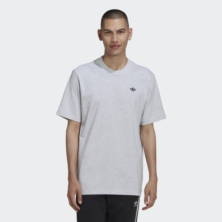Camiseta Solta Cinza Claro Urze Adidas Varsity