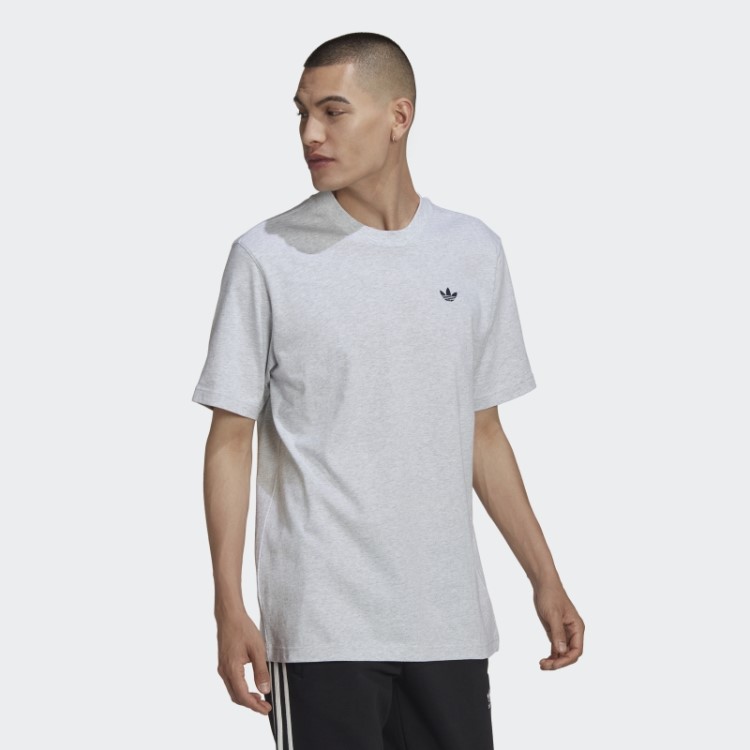 Camiseta Solta Cinza Claro Urze Adidas Varsity