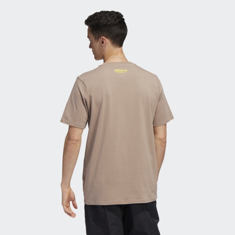 Camiseta Manga Curta Mettz World Peeps Marrom Giz Adidas