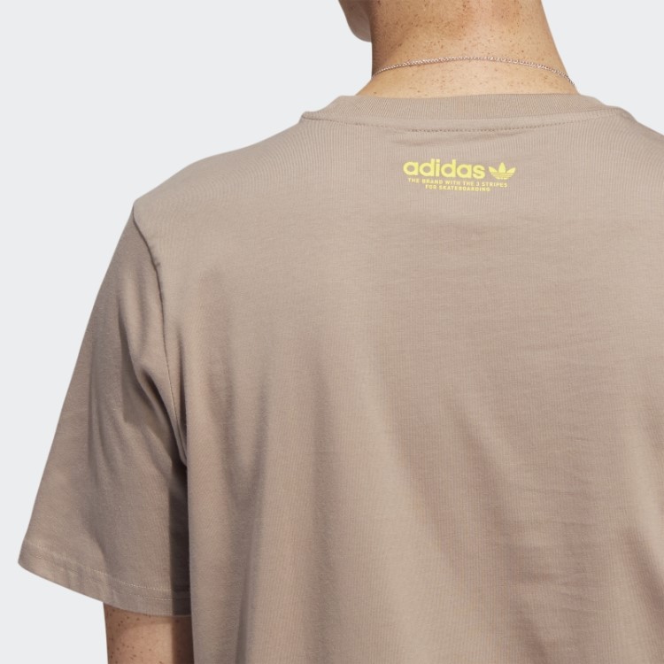Camiseta Manga Curta Mettz World Peeps Marrom Giz Adidas