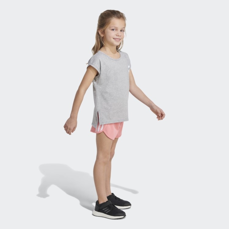 Conjunto De Camiseta E Short Cinza Médio Adidas