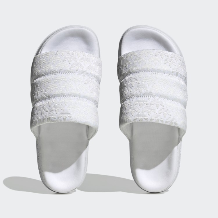 Adilette Slides Essenciais Adidas Branco