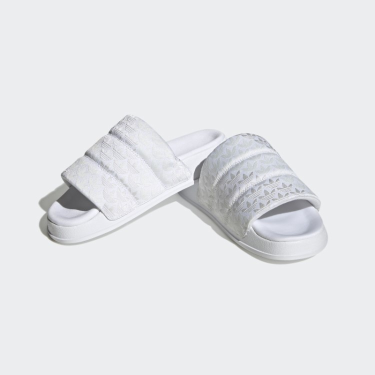 Adilette Slides Essenciais Adidas Branco