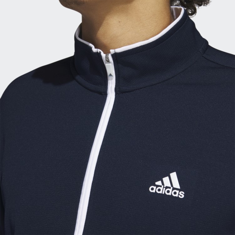 Adidas Moletom Azul Marinho Com Zíper