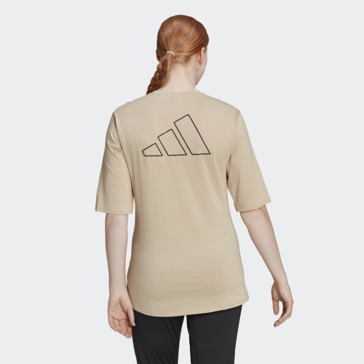 Adidas Run Icons Made With Nature Running Tee Bege